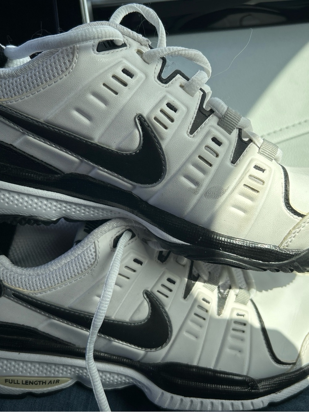 Nike White and Black Men's Training Sneakers